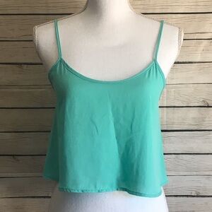 Topshop Mint Green Crop Top